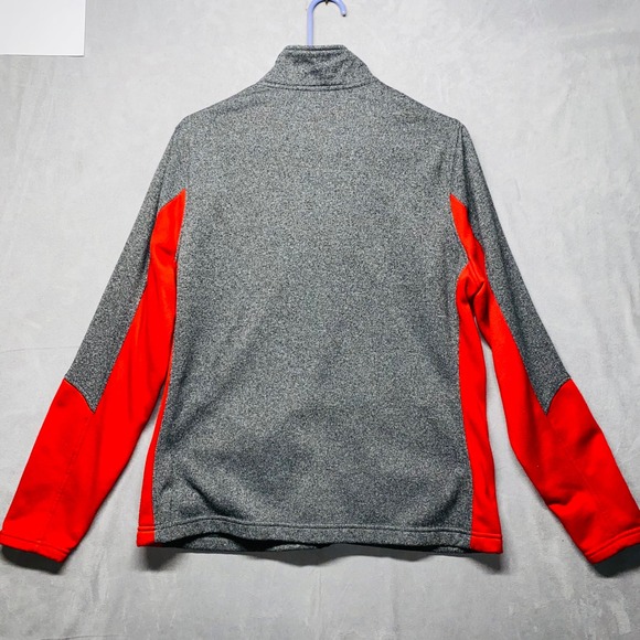 Gear for Sports Wisconsin Badgers Full Zip Fleece Jacket Adult Large Gray Red - Picture 13 of 13